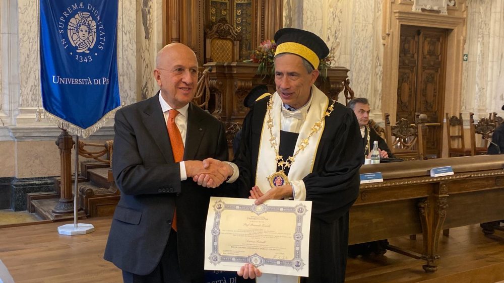 La Fondazione Cassa di Risparmio di Ravenna si complimenta con il Presidente della Cassa Antonio Patuelli per il conferimento della laurea honoris causa dell’Università di Pisa