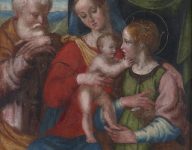 Sacra famiglia con Santa Caterina d´Alessandria