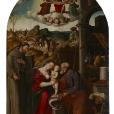 Natività di Gesù con San Francesco